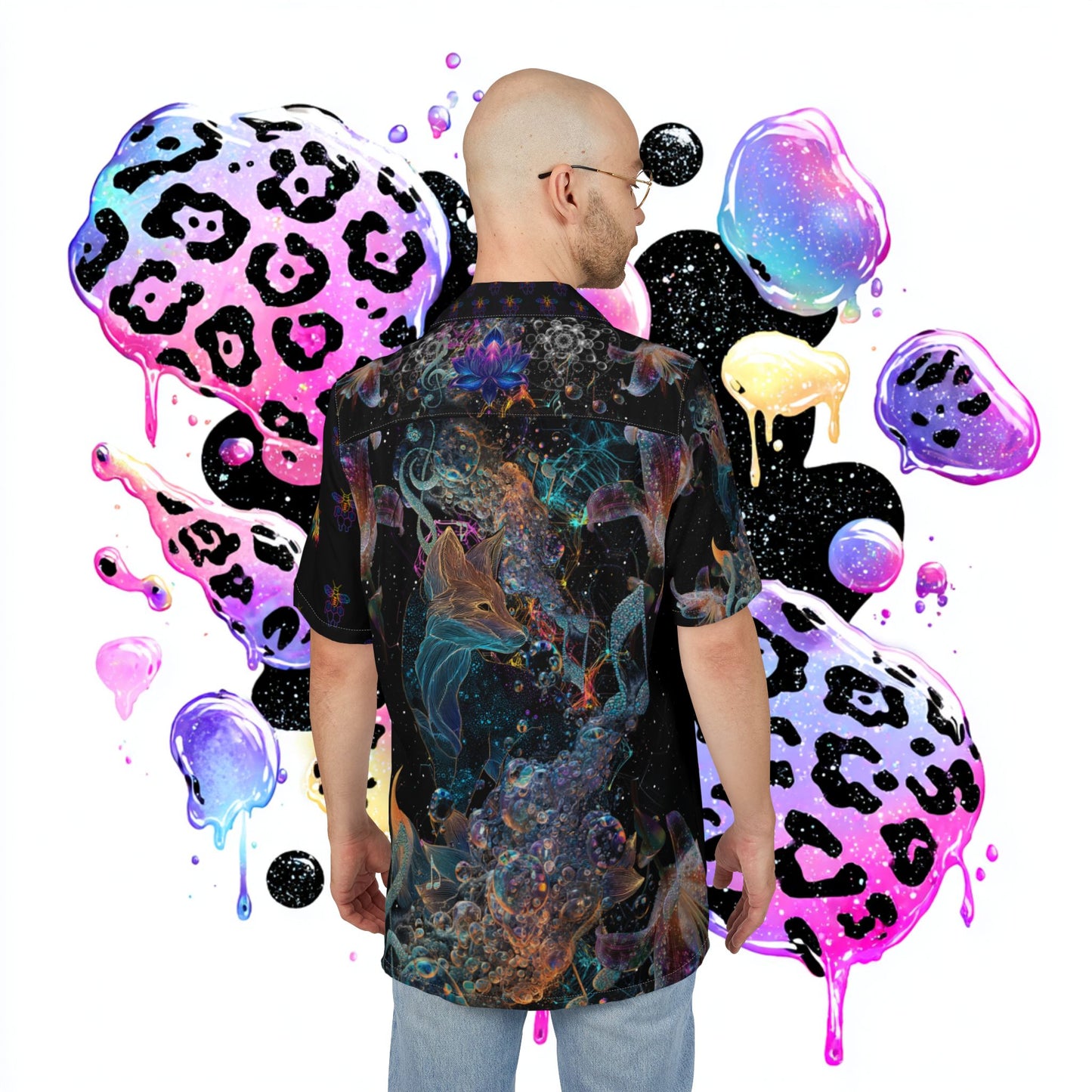 Vibrant Stargazer Lily Summer Shrit, Men's/ Unisex Button-Down Summer Shirt, Beach Vacation Shirt, Unique Casual Shirt