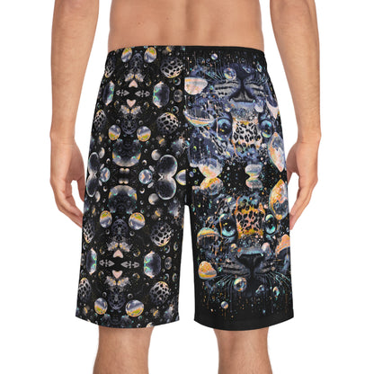 Leopard bubble Men's AOP Board Shorts