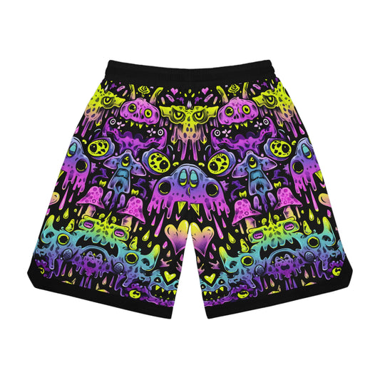 Psychedelic Neon Basketball Shorts - Galaxy Print Athletic Wear, Space-Themed Activewear, Unique Sports Shorts, Trendy Men's Apparel, Gift for [...]