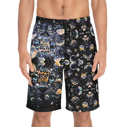 Leopard bubble Men's AOP Board Shorts