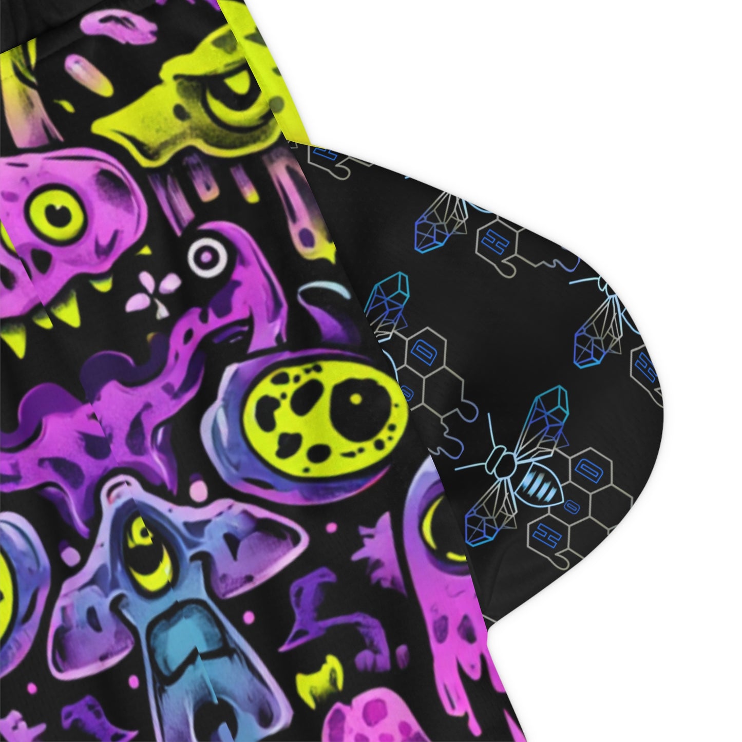 Psychedelic Neon Basketball Shorts - Galaxy Print Athletic Wear, Space-Themed Activewear, Unique Sports Shorts, Trendy Men's Apparel, Gift for [...]