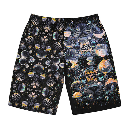 Leopard bubble Men's AOP Board Shorts