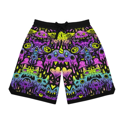 Psychedelic Neon Basketball Shorts - Galaxy Print Athletic Wear, Space-Themed Activewear, Unique Sports Shorts, Trendy Men's Apparel, Gift for [...]