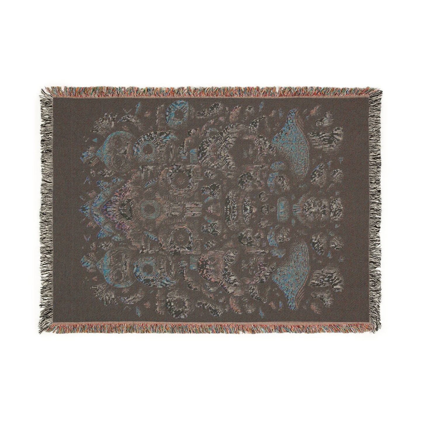 Artistic Woven Blanket, Cozy Home Decor, Boho Throw, Unique Gift, Living Room Accent, Wall Tapestry