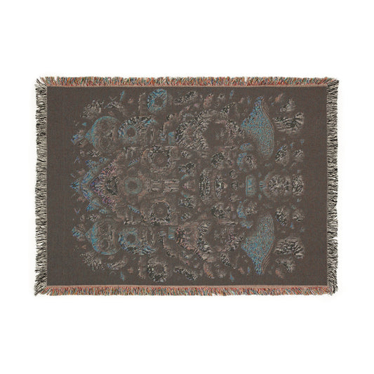 Artistic Woven Blanket, Cozy Home Decor, Boho Throw, Unique Gift, Living Room Accent, Wall Tapestry