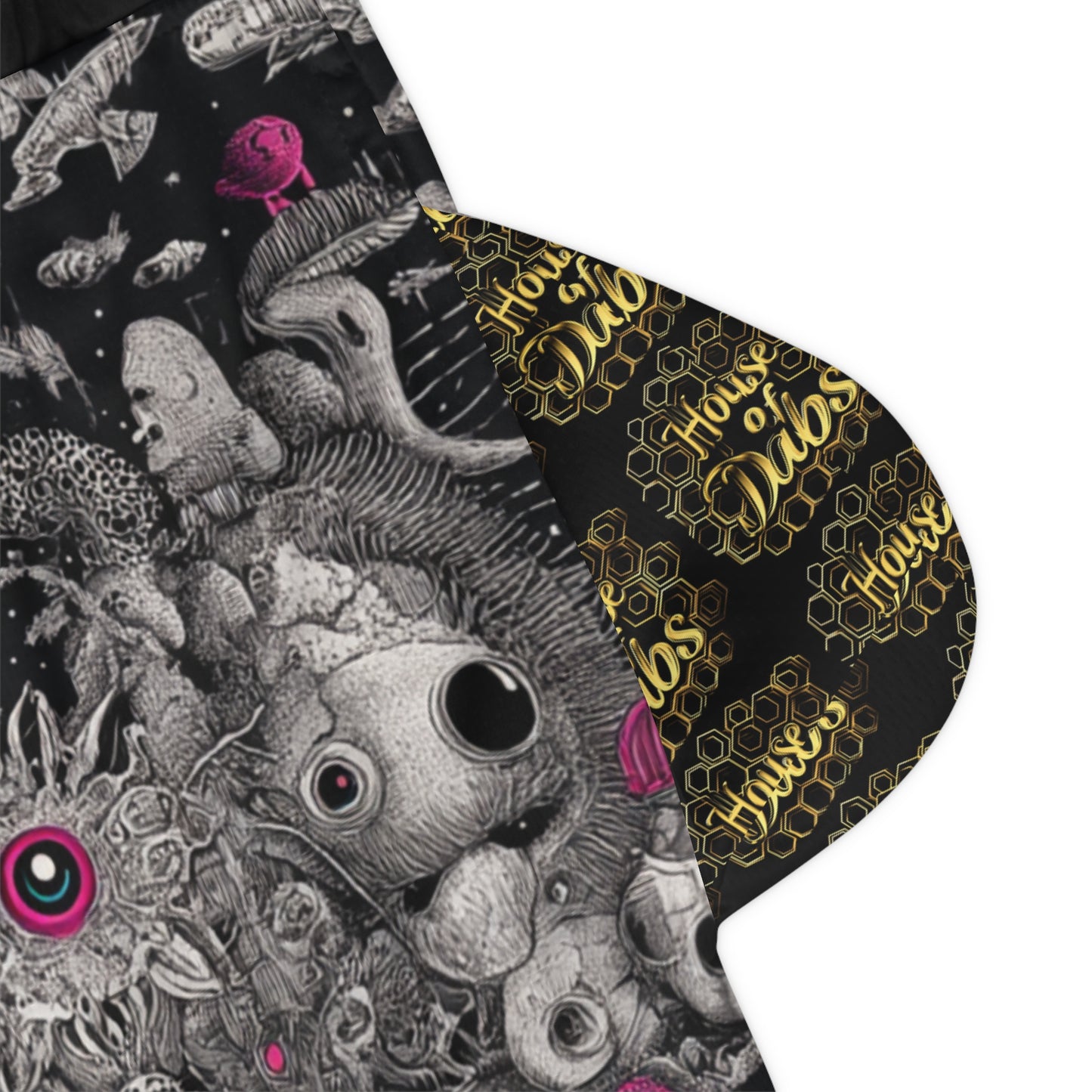 Kawaii mushroom leopard Trippy Festival style psychedelic Basketball Rib Shorts, Vibrant Sportswear, Unique Athletic Shorts, Summer Activewear, Trendy Streetwear, Gift for Athletes